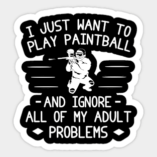 Splatter Stress Away! Funny Paintball Tee & Hoodie Sticker